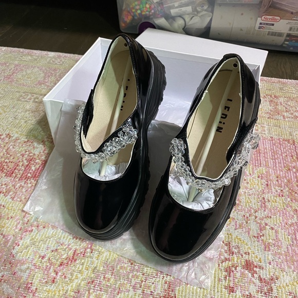 SOLD Beaded Chunky Mary Janes - Picture 5 of 6